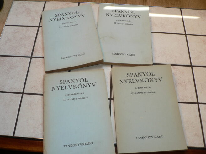 1970-es évekbeli Gimnáziumi spanyol nyelvkönyvsorozat I-IV.
