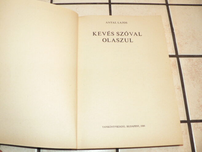 Kevés szóval olaszul